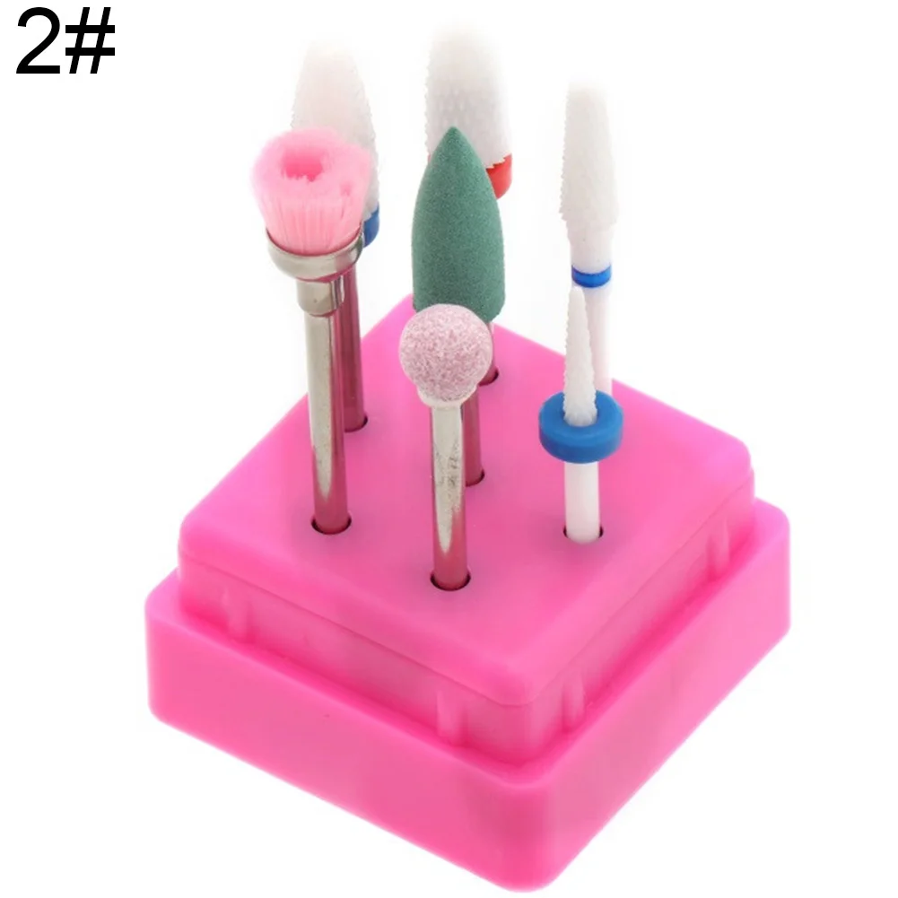 Ceramic Steel Alloy Grinding Dead Skin Removal Nail Art Drill Bit Brush Set Cutter For Pedicure Electric Nail Files Bit Set