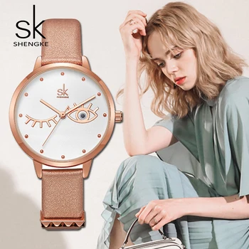 

SHENGKE Fashion 2020 Watch Women Watches Top Brand Luxury Rose Gold Women's Watches Ladies Watch Clock montre femme