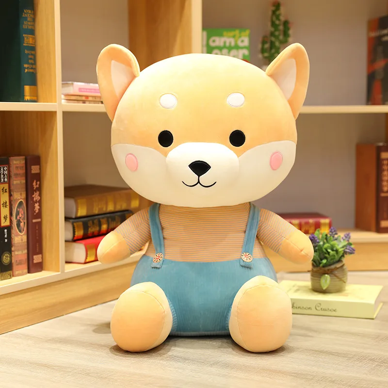 1 ед. 50/60 см Kawaii Косплей Shiba мягкие игрушки и плюшевые игрушки собака для детей милые корги Мягкие плюшевые куклы для домашнего украшения, игрушка, подарок на день рождения, подарок для детей - Цвет: Цвет: желтый
