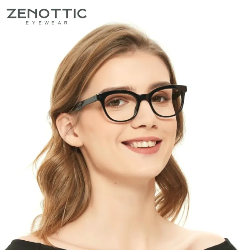 ZENOTTIC Retro Cat Eye Reading Glasses Women Anti Blue Light Presbyopia Eyeglasses Vintage Computer Eyewear Diopter 0 to +350