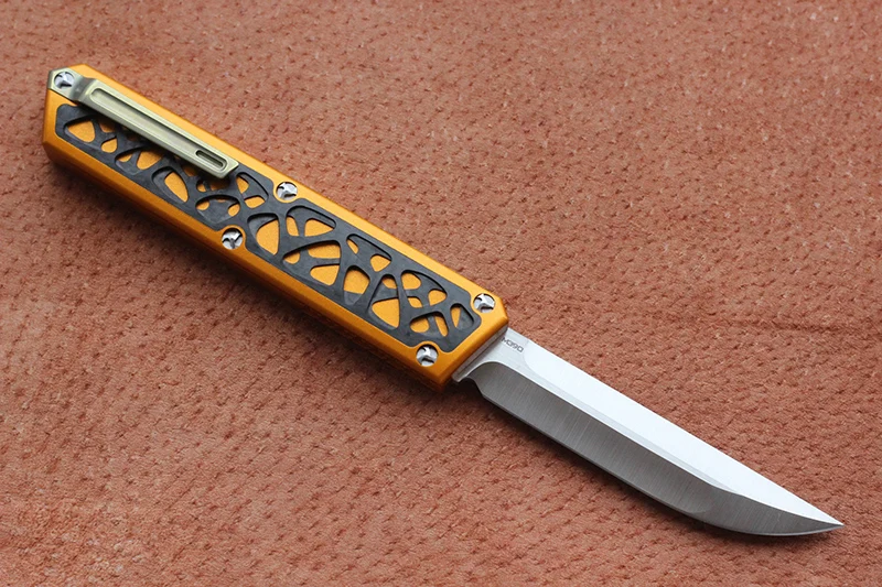 VESPA Темный Звездный нож лезвие: M390(сатин) Ручка: 7075 алюминий+ CF, Открытый Кемпинг Охота выживания карманный кухонный Фруктовый Нож EDC