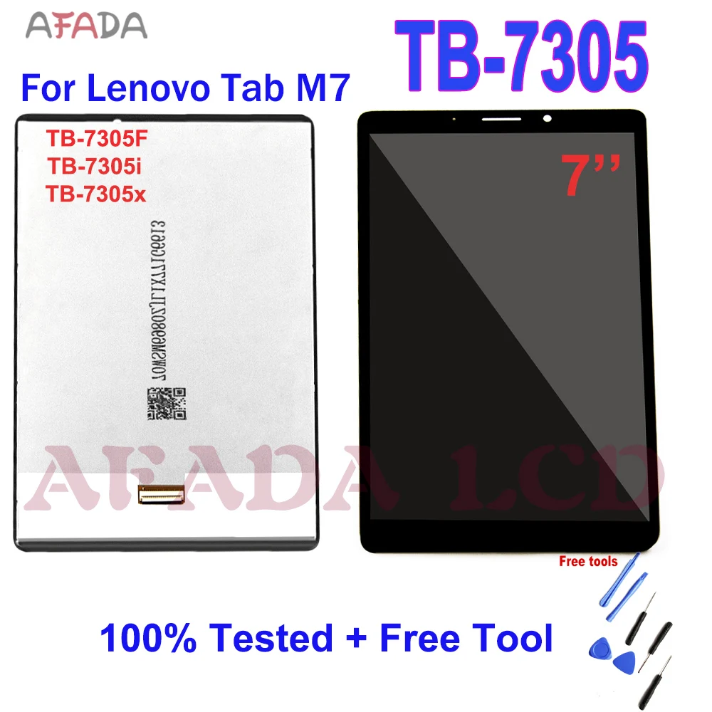 Сменный ЖК-дисплей 7 дюймов для Lenovo Tab M7, TB-7305, TB-7305F TB-7305i, ЖК-дисплей, сенсорный экран 3G, 4G, цифровой преобразователь Wi-Fi в сборе жк дисплей aaaaaa 8 дюймов для lenovo tab e8 тб 8304f1 tb 8304f tb 8304 сенсорный экран дигитайзер стекло в сборе tb 8304 lcd