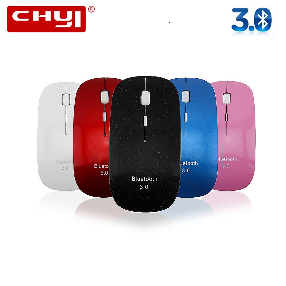 CHYI, Bluetooth 3,0, эргономичная мышь 2,4G 1000/1200/1600 dpi, ультратонкая супер тонкая беспроводная 3D Bluetooth BT мышь для ПК, мини-ноутбука