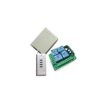 

Digital Wireless Wall Remote Switch Receiver Transmitter 4 Port Wireless Remote Control Switch ON/OFF 12V Lamp Light