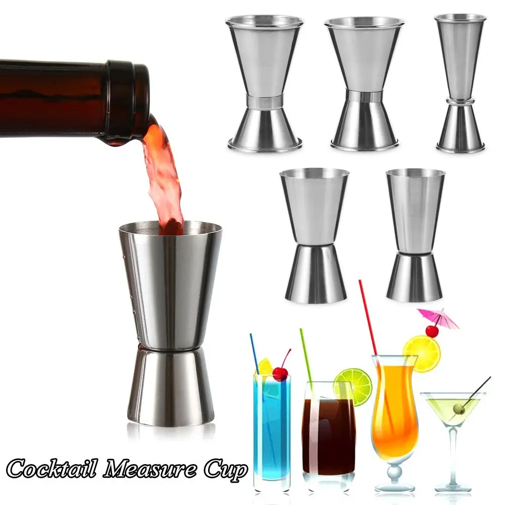 Durable Stainless Steel Measuring Cups Mixing Liquor Cup Bartender Bar  15/30ML