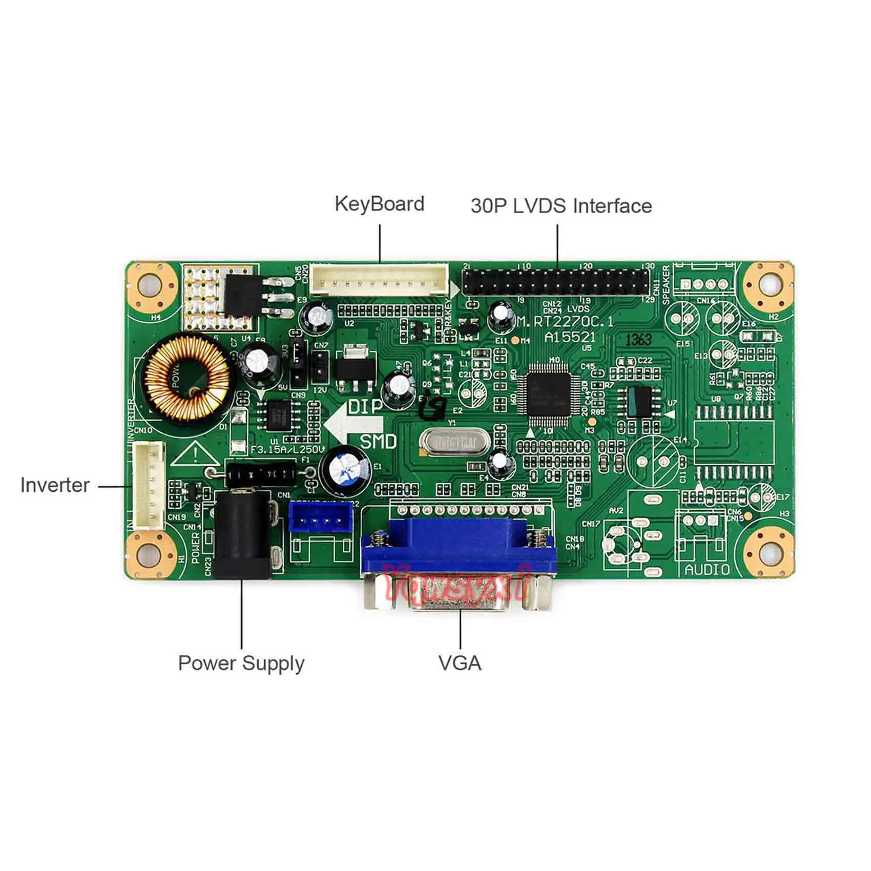Yqwsyxl Vga Lcd Controller Board Work For 8.4inch G084sn05 V.9 V9 ...