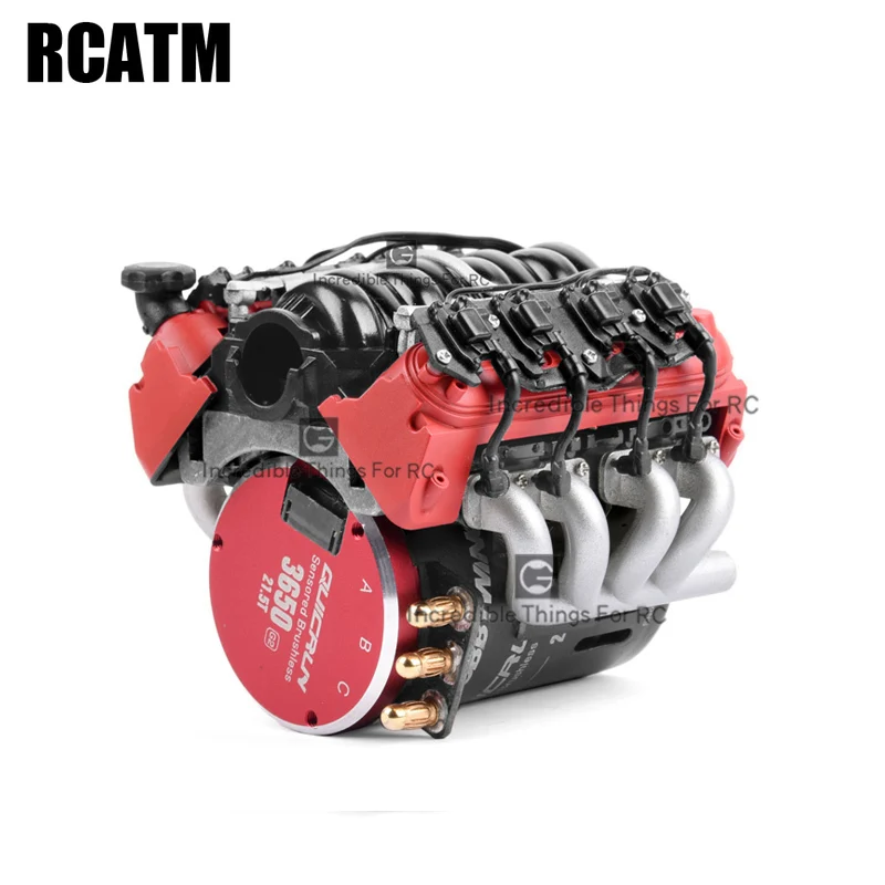 Классический радиатор двигателя V8 LS7 для радиоуправляемого гусеничного