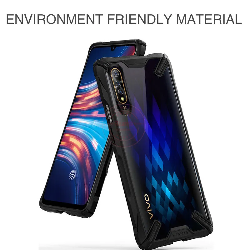 Military airbag Anti-fall shell Case For Vivo S1  IQOO Neo  Y7S Transparent Acrylic PC +TPU Shockproof Armor Back cover Case (8)