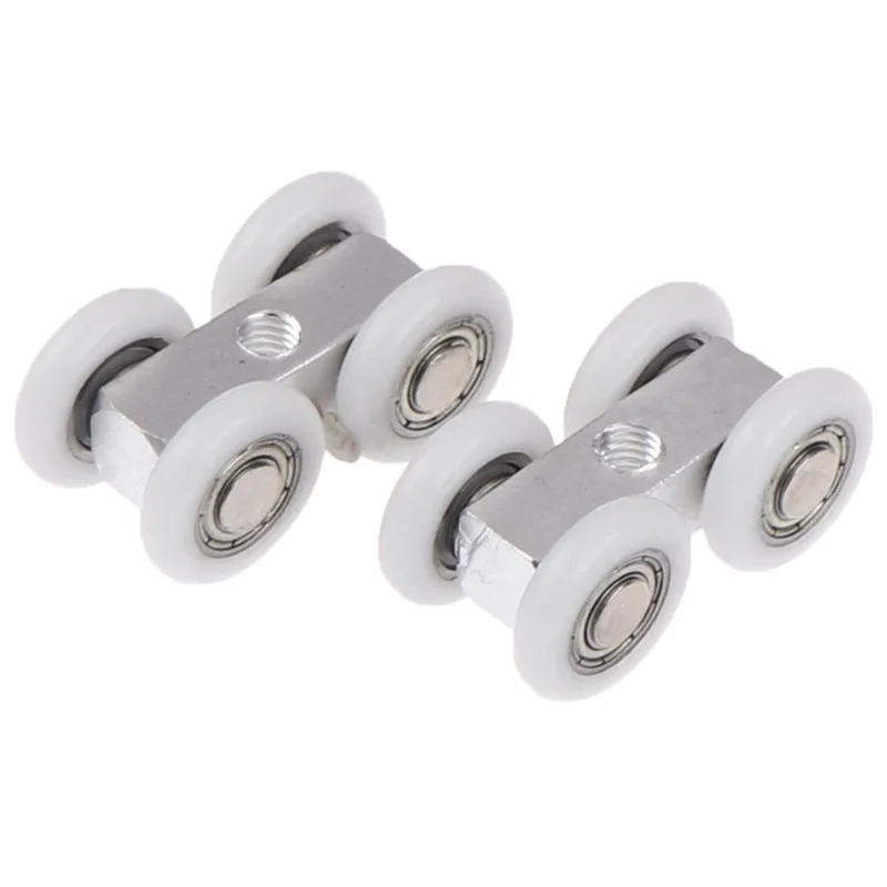 1Pcs/2Pcs 21mm Sliding Door Roller Bathroom Wardrobe Door Hanging Wheels For Furniture Hot