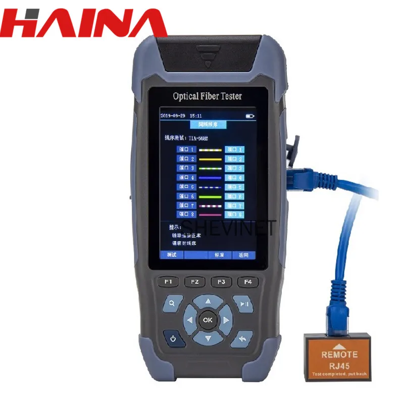 Фотоотражатель Pro mini OTDR 1310 1550nm с VFL OLS OPM карта событий 24 дБ для 64 км волоконный