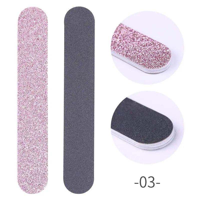 1PC Pink Glitter 1/2/5/10 шт. розовый Форма ногтей Полировщики для ногтей файл сушилка УФ гель с белым светом для гелевых ногтей cо шлифовальными буферными резцами, блок для ногтей Маникюр Педикюр шлифовальный инструмент для ногтей - Цвет: 1PC Pink Glitter