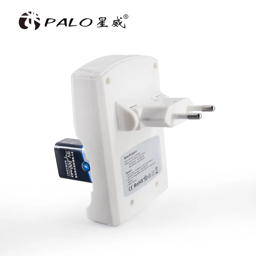 4 Slots Battery Charger For 1.2V AA AAA 6F22 9V Li-ion NI-MH NI-CD Rechargeable Batteries EU/US Plug Hot-Selling High-quality charger adapter battery charger battery charger adapter