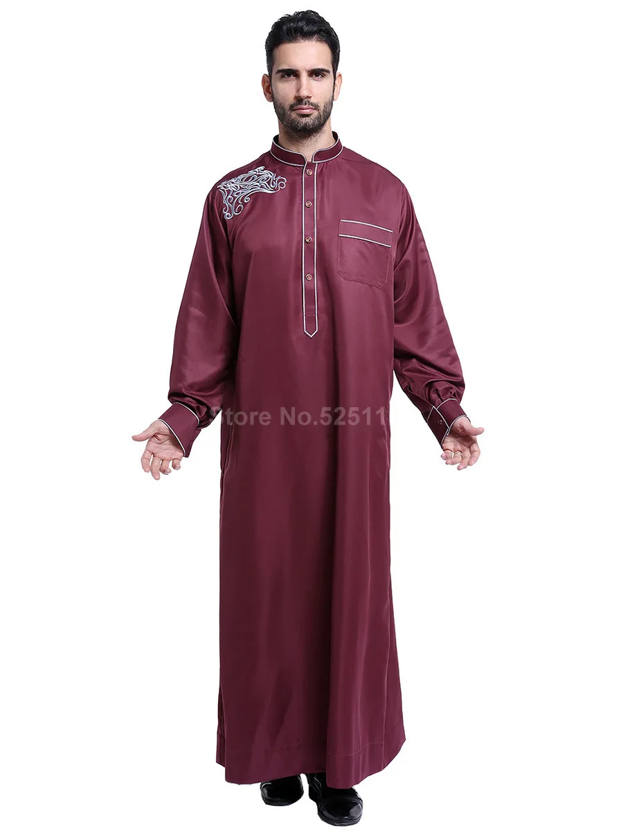 Арабский ислам ic одежда для мужчин Jubba мусульманский Тауб халаты Musulman платье Оман Qamis Homme Саудовская Аравия ислам костюмы для косплея