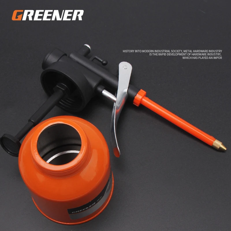 Quality 250ml 300ml Oil Can Spout Thumb Pump Workshop Oiler Oil Can Red High Pressure Pump Oiler Grease Refueling Pot