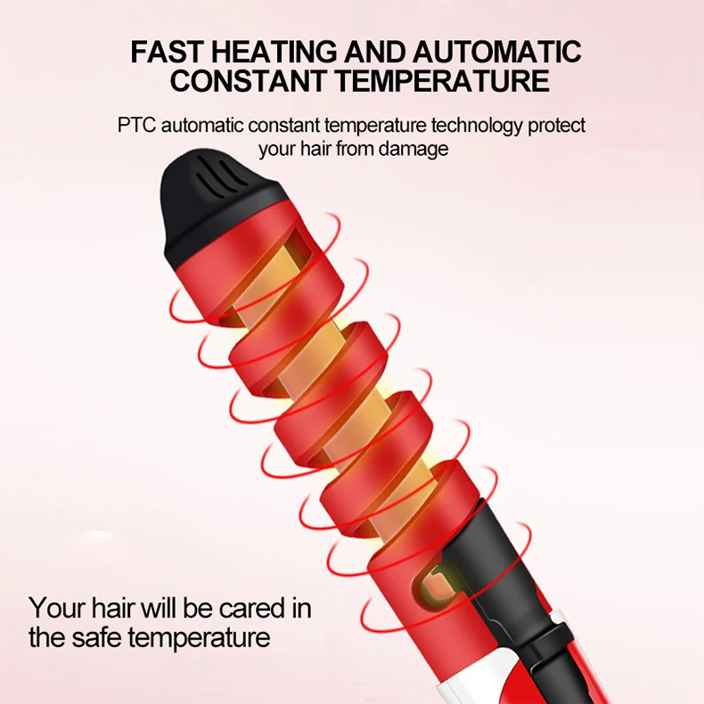 Профессиональные бигуди для волос, Волшебные Спиральные щипцы для завивки волос, быстрый нагрев, щипцы для завивки волос, Электрический стайлер для волос, профессиональный инструмент для укладки