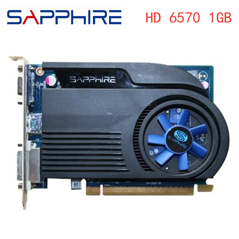 SAPPHIRE Video Cards HD6570 1GB GDDR3 AMD Graphics Card GPU Radeon HD 6570 Office Computer For AMD Card HDMI Used Original best graphics card for gaming pc