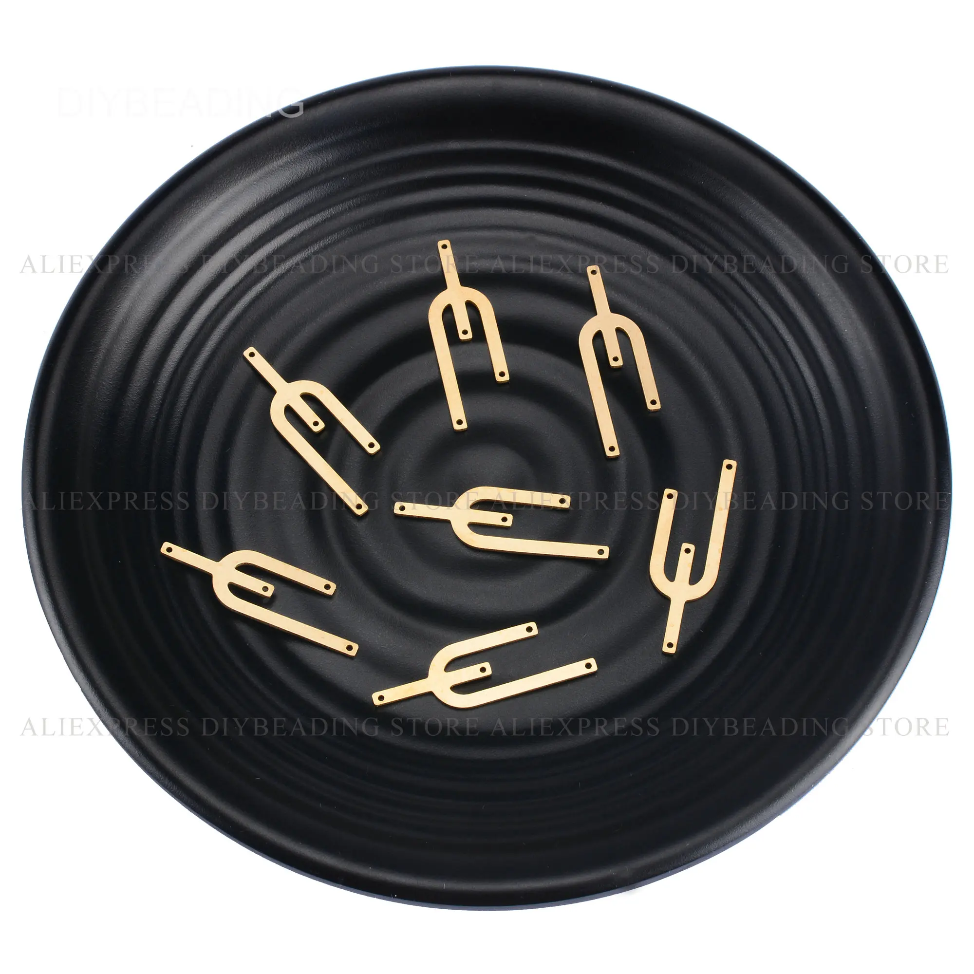 

4-500 Pc Earring Charm Finding Bulk Wholesale Raw Brass Multi Hole Dangle Connector Pendant Component for Making Earring Jewelry