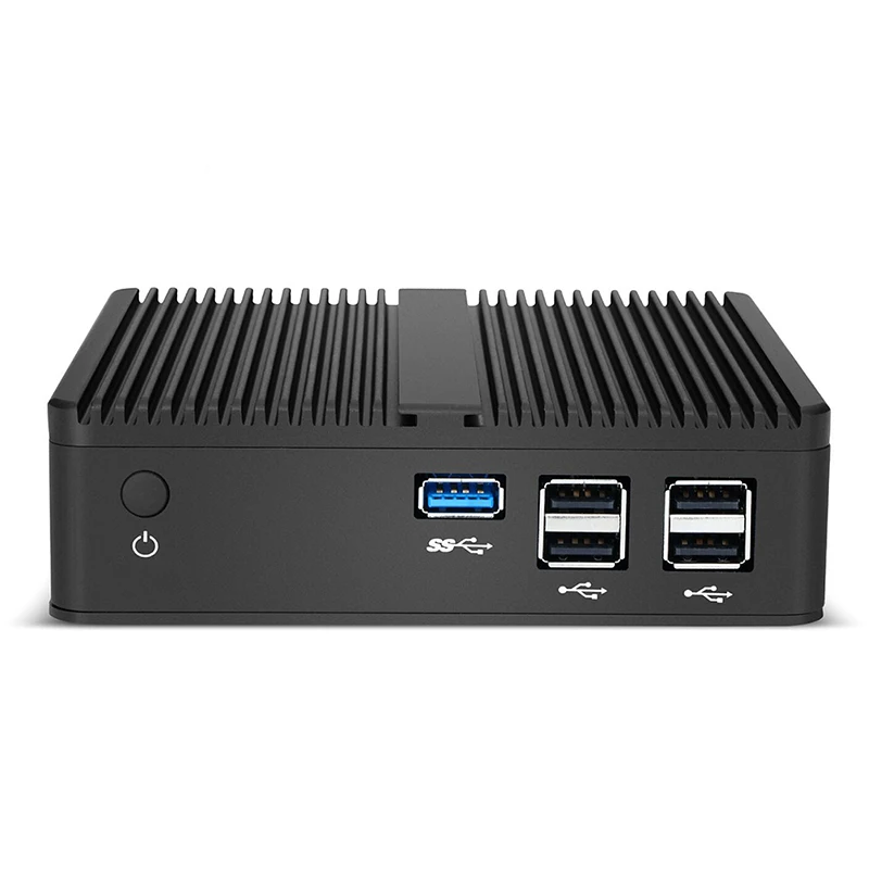 Fanless Mini PC Intel Pentium N3510 Quad-Cores HTPC 2.4G WiFi Gigabit Ethernet Windows 7/8/10 Linux 6*USB HDMI VGA Display