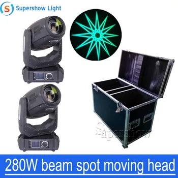 Goedkoop 2 Stuks Met Flightcase Profesional Fabrikant Party Verlichting 10R Lamp Sharpy Beam 280W Lier Moving Head Licht DMX512