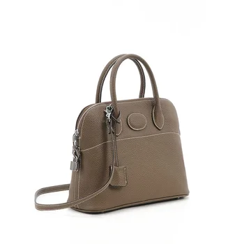 

2020 Spring and Summer New Lychee Pattern cow Leather Shoulder Handbag Shell Bag Clutch Luxury Handbags Women Bags Designer