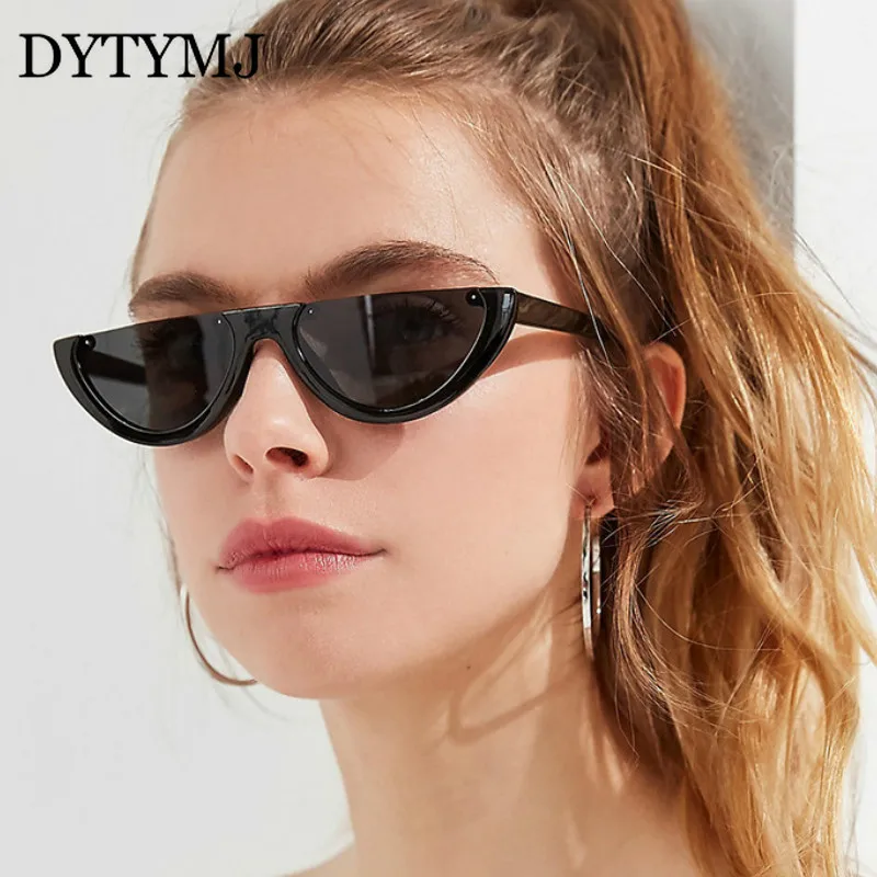 

DYTYMJ 2020 Punk Sunglasses Women/Men Trendy Half Frame Eyeglasses Women Rimless Sun Glasses Women Brand Designer Gafas De Sol