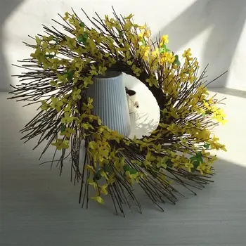 

Artificial Primrose Flowers Wreath Spring Wreath Outdoor for Front Door 67JB