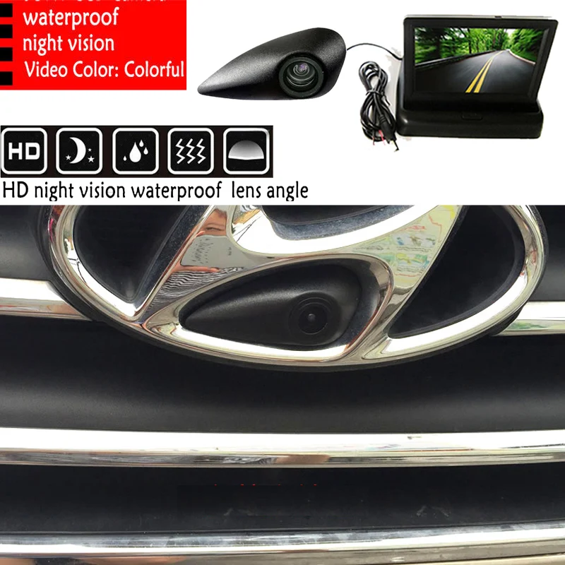 Автомобильный ПЗС-монитор для камеры Sony спереди и с логотипом + монитор Hyundai Elantra