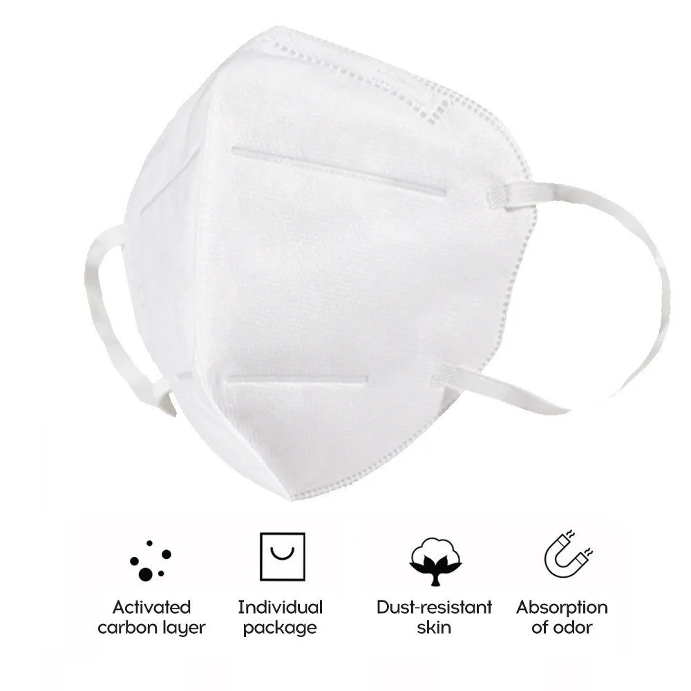 

Kn95 FFP2 mask Disposable Mask Mouth Face Mask KN95/KF94 95% Filtration Cotton Mouth Masks Anti-Dust 3 Filter against Droplet