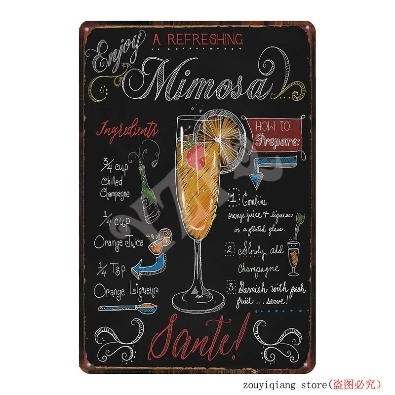 21 вид 1 шт. Бар Паб Caffee Винтаж металлические жестяные пластинки знаки потертый шик Настенный декор кафе 30*20 см