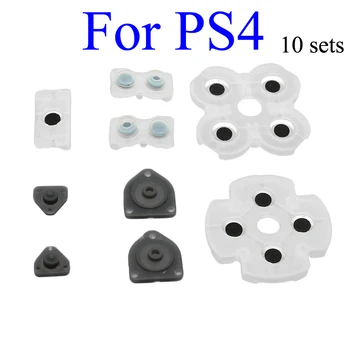 

10 SetS Soft Rubber Replacement Silicone Conductive Adhesive Button Pad keypads for Sony PS4 PlayStation DualShock 4 Controller