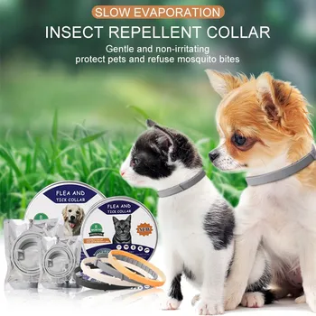 

Dog Cat Anti Lice Flea Mite Tick Collar Small Medium And Large Dog Anti-scorpion Pet Insect Repellent Collar Pet Supplies
