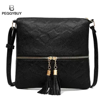 

Crossbody Bags for Women 2019 Fashion Classic Serpentine Messenger Bags Women PU Leather Shopping Shoulder Handbag Dropshipping