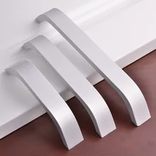 Очень ценная простая матовая ручка Ambry Изогнутая конструкция Безопасный ящик совесть твердая алюминиевая цветная ручка