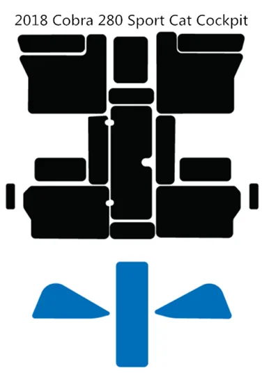 Cobra 280 Sport Cat Cockpit Pad лодка EVA Тиковый настил 1/" 6 мм