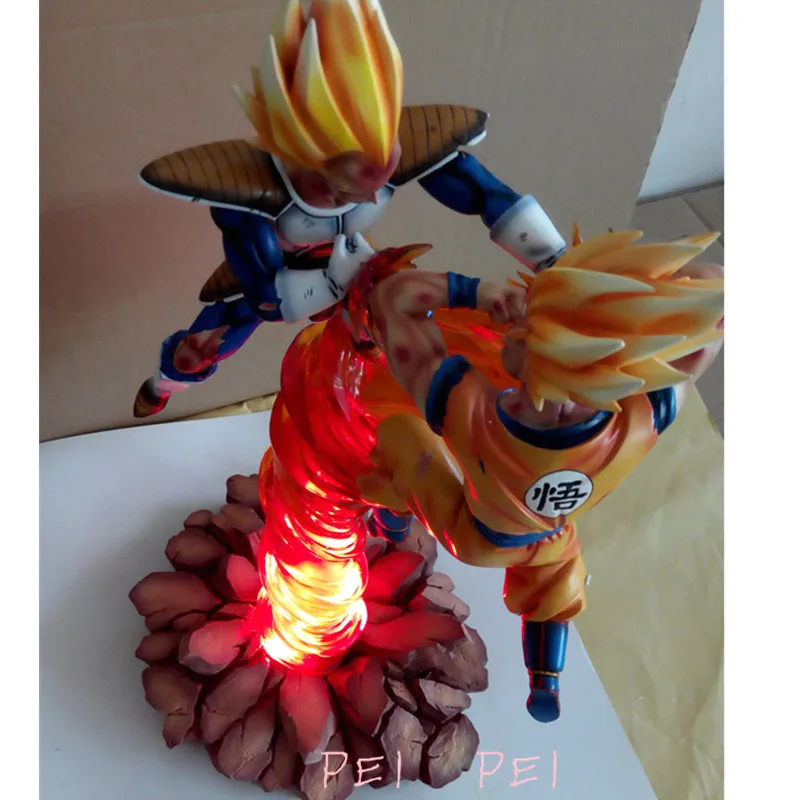 Dragon Ball Super Saiyan Son Goku VS Vegeta боевой урон версия может светить полноразмерный портрет анимационная фигурка GK игрушка P1683