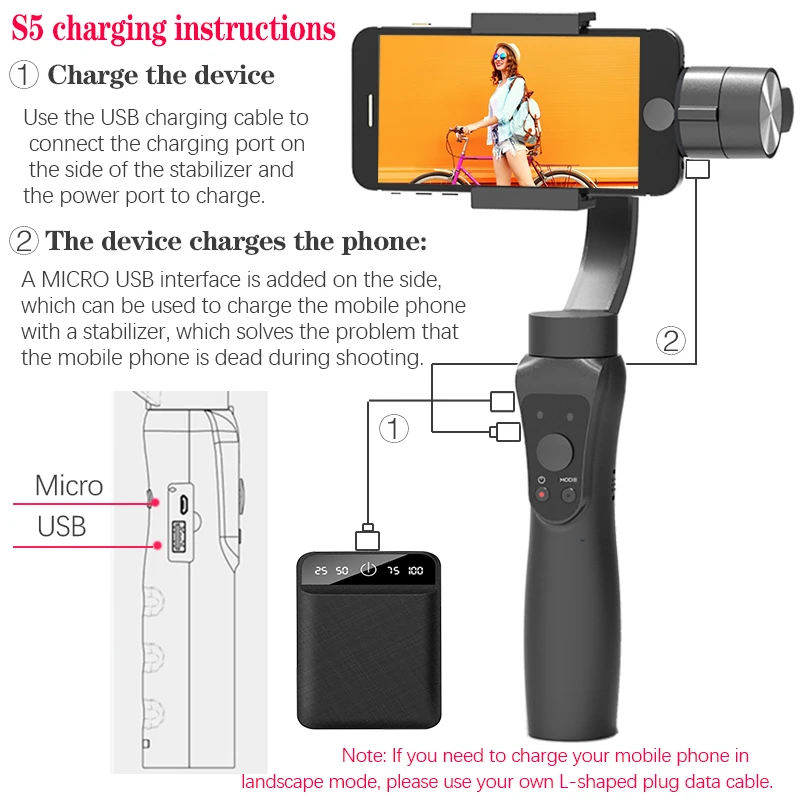 Orsda S5 S5B 3 осевой Ручной Стабилизатор Gimbal смартфон Активный Трек с фокусировкой и