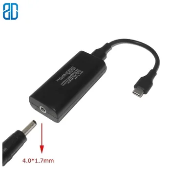 

USB C-type power adapter converter for Lenovo ASUS Dc 4.0 x 1.7mm female to USB C plug connector laptop mobile phone charger