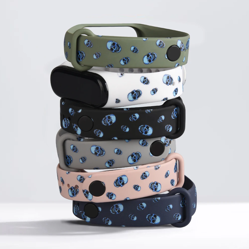 For Mi band 5 Strap on mi 4 3 silicone strap for xiaomi 5/4/3 colorful sport miband | Электроника