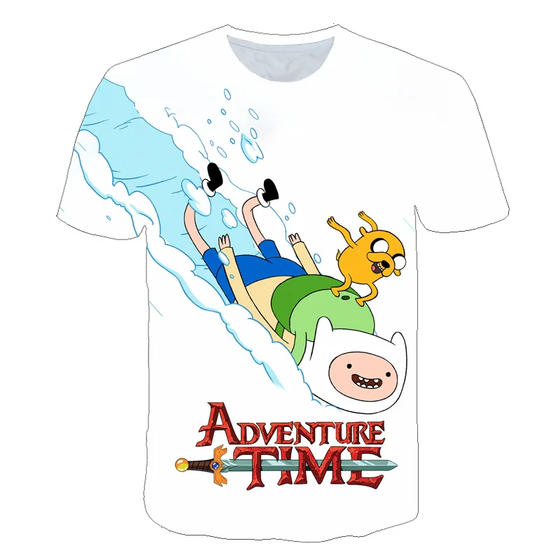 Летняя новая футболка с анимацией, время приключений, Финн и Джейк, футболка, человек, лицо собаки, забавный мультфильм, 3d принт, унисекс, футболка для мужчин