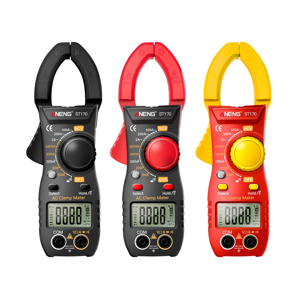 500A ST170 Digital Clamp DC/AC Current Multimeter Ammeter Voltage Tester Diode Capacitance NCV Ohm Test Tools | Инструменты