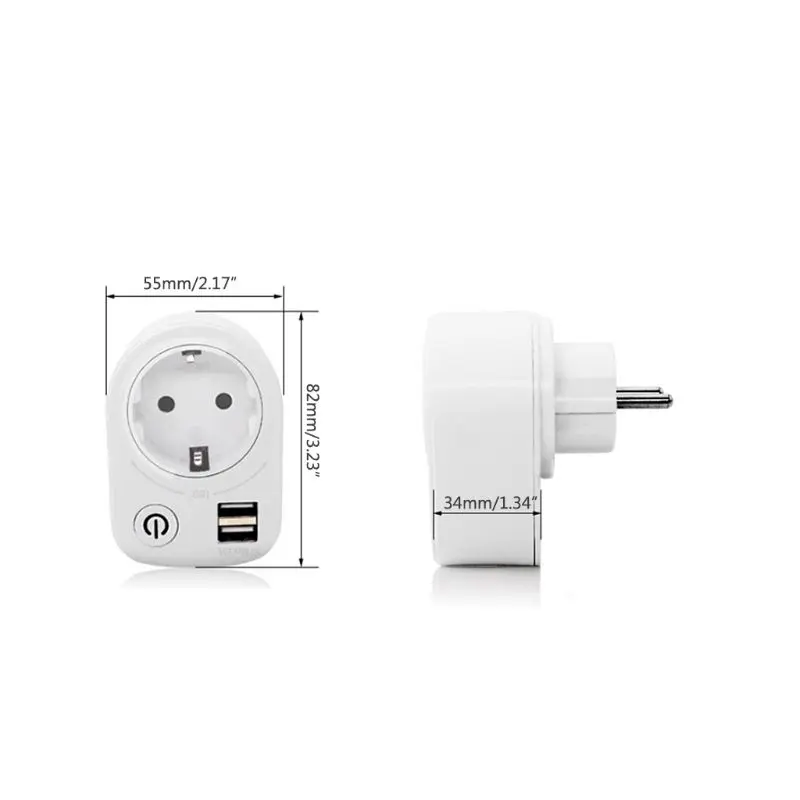 5V 5V 2.1A интеллектуальное зарядное устройство с двумя usb-разъемами, розетка с поворотом на 180 градусов, зарядное устройство с переключателем питания, многофункциональная домашняя розетка