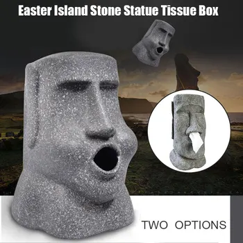 

Moai Napkin Box Innovative Easter Island Moai Design Paper Tissue Box Fun UD88