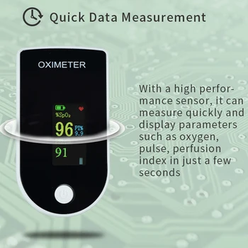 

BT Version pulse oximeter finger OLED Display Pulse Rate Perfusion Index SPO2 Blood-oxygen Data 4in1 Measurement Device