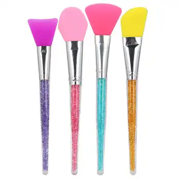 

4pcs Face Mask Brush Facial Mud Mixing Silicone Makeup Brush Applicator Face Care Brush