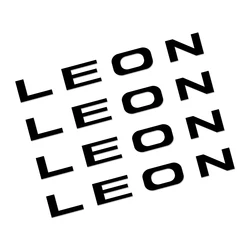 Premium Car Door Handle Stickers Accessories - Black (For Leon)