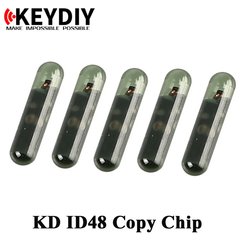 10pcs auto KD transponder chip  KD ID4C/4D  ID46 KD-4D KD-46 KD-48 4C 4D 46 48 copy chip for KEYDIY KD-X2