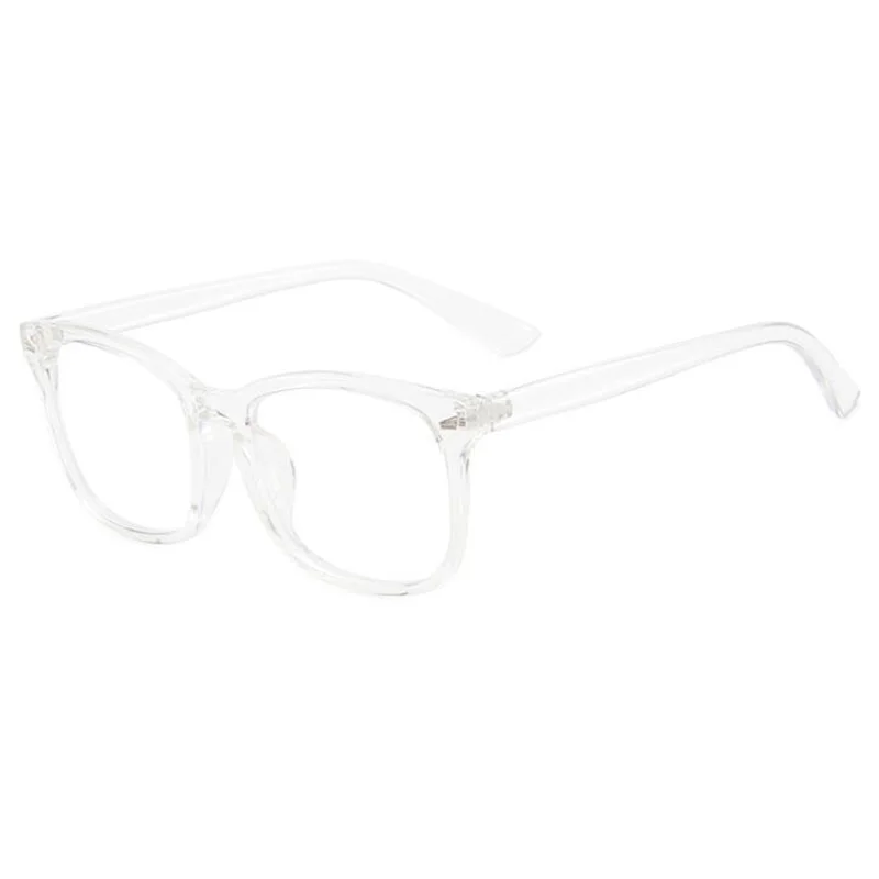 RBENN с защитой от синего света очки Квадратные очки ботаника Рамка Анти нагрузку на глаза головная боль компьютерные очки для чтения UV400 - Цвет оправы: Transparent