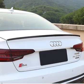 

Trunk Spoiler For Audi A4 A4L B9 2017 2018 Carbon Fiber Unpainted Primer Color Rear Roof Spoiler Car Decorations