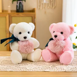 Oso De Peluche para bebé, muñeco De juguete De felpa suave y cómodo para decoración De habitación, regalo De cumpleaños