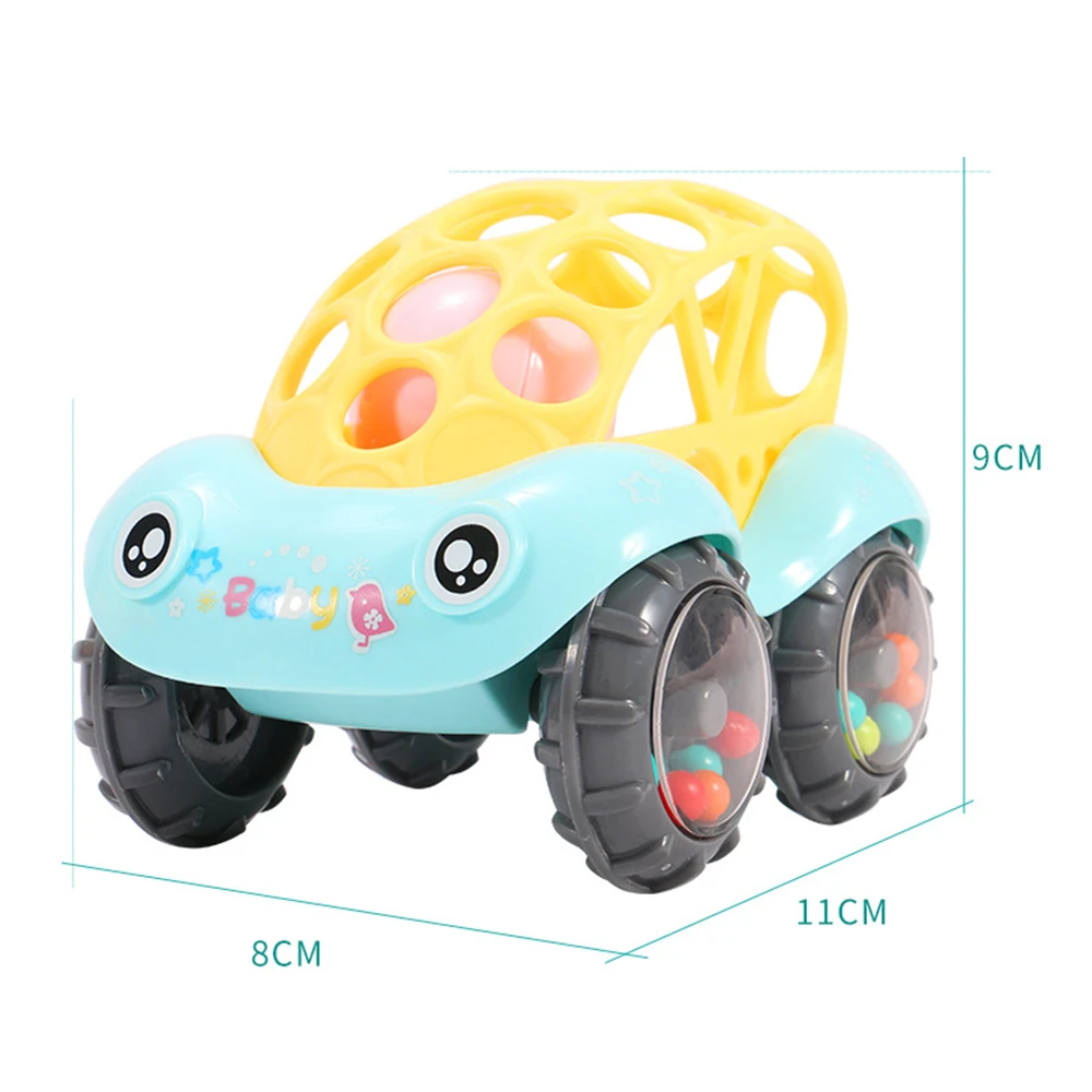 Детские пластиковые нетоксичные цветные забавные животные, ручные колокольчики, погремушки для автомобиля, музыкальные колокольчики для детей, разные цвета